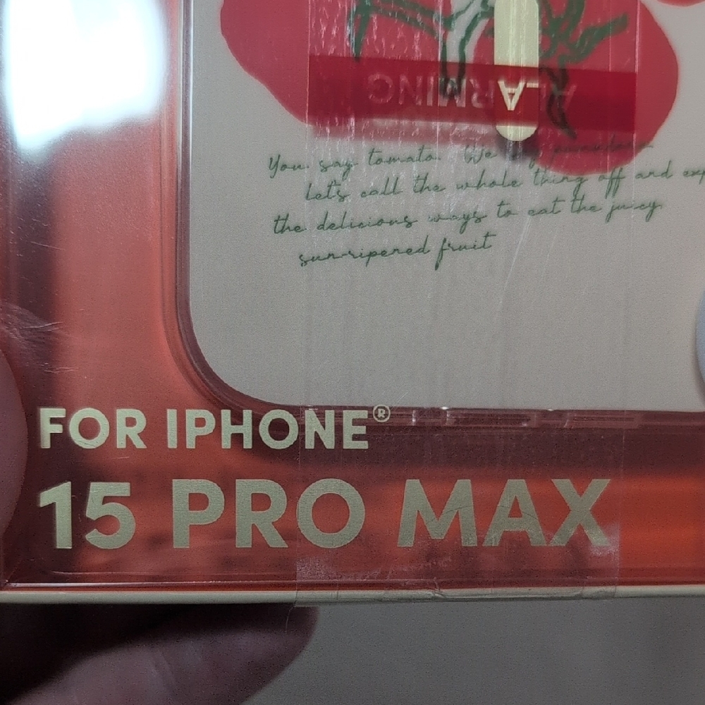 XO Poppy  Tomato iPhone 15 Pro Max Case - Picture 3 of 5